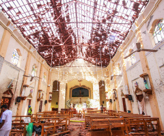 I visited the church in Sri Lanka that was bombed
