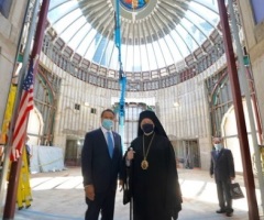 Construction resumes on church destroyed during 9/11; Cuomo presides at ceremony 