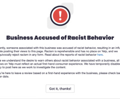 Yelp's new 'racist' business alert likened to China's social credit system