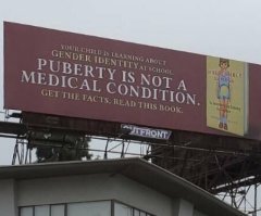 GoFundMe takes down 'puberty is not a medical condition' billboard campaign; new effort launched