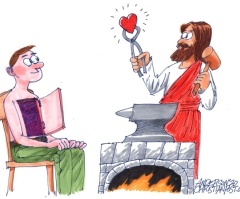 A Christian heart, forged in the fire