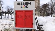 New York church installs ‘blessing box’ for neighbors surviving harsh winter amid COVID lockdowns