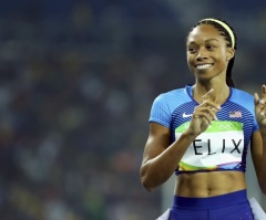 Allyson Felix becomes most decorated female Olympian ever, thankful for 'God's grace'