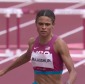 220722 Sydney McLaughlin of USA kisses her boyfriend Andre Levrone Jr after  winning womens