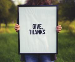 Cultivating a spirit of thankfulness