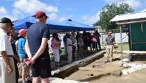 Excavation work begins on graves at ruins of early American black church