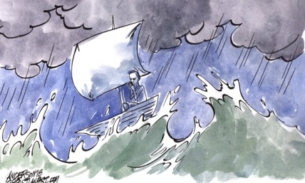 Encountering storms even in the center of God's will