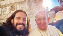 ‘The Chosen’ actor Jonathan Roumie shares jovial moment with pope at private Vatican summit