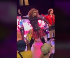 Children, Teletubbies seen performing on stage at Los Angeles drag convention hosted by RuPaul