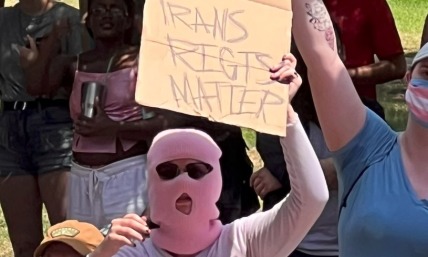 Trans protesters spit on, harass women, children at signing of Texas law protecting women's sports 