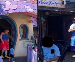 Disney employees dressed as women shown greeting children, park guests in viral images