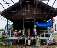 Myanmar junta kills 29 displaced civilians in bomb attack in Kachin