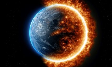 The day God burns up the earth