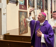 Bishop performs Mass of reparation on church following lewd Sabrina Carpenter video, demotes priest