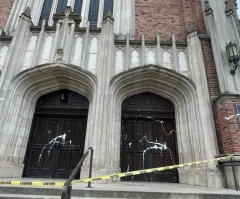 Police investigating vandalism of cathedral in California as potential hate crime