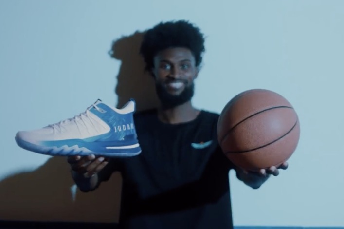 NBA player releases first basketball sneakers with visible Bible verses 