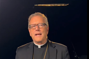 Bishop Robert Barron rebukes reporter for conflating God-given rights with Christian nationalism