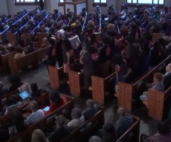 Pro-Palestinian students protest Warnock while he delivered sermon at Atlanta church