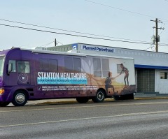 Pro-life mobile clinic parked beside Oregon Planned Parenthood facility gets local support
