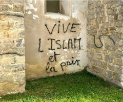 'Submit to Allah': French villagers horrified by vandalism of 58 graves, church with Islamist slogans