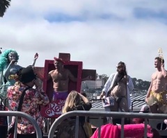Drag nun troupe hosts annual 'Hunky Jesus' costume contest featuring kids' activities