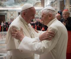 Pope Francis claims Pope Benedict XVI defended him over same-sex civil unions stance: report