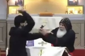 Assyrian bishop, priest stabbed during church service in Australia by black-clad assailant