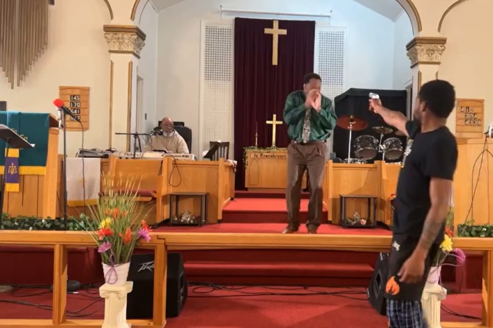 Man claims God told him to shoot pastor during service but gun jammed