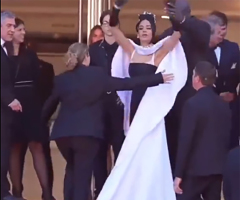 Cannes Film Festival: Actress fights to show Jesus crown of thorns dress; man wins best actress award