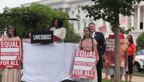 Pro-life advocate whose mother refused abortion calls on Congress to ensure equal rights for unborn