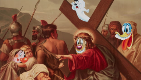 Jesus ‘Looney Tunes’ painting removed from exhibit amid outcry for mocking Christianity 