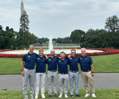 Colorado Christian University golf team celebrates championship victory with White House visit