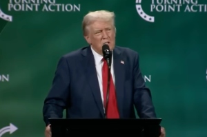 Trump raises eyebrows for telling Christians they 'won't have to' vote again after him