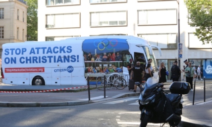 6 Christians arrested in Paris for riding bus protesting Olympics opening ceremony