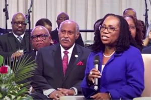 Ketanji Brown Jackson shares Christian upbringing at National Baptist Convention 