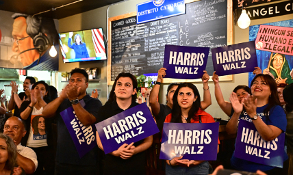 Harris leads Trump among Latinos, but margin smaller than past election cycles: poll