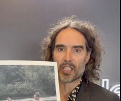 Russell Brand defends performing baptism in underwear: 'Are these tighty-whities satanic?'