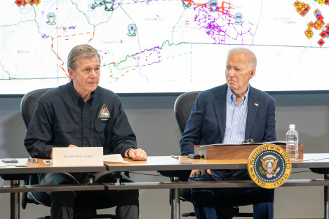 Biden says ‘heartbreaking’ devastation in North Carolina is ‘bigger than politics’