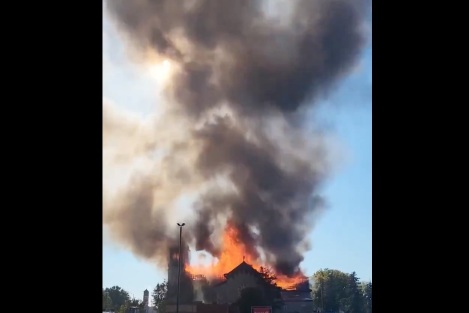 Historic church in Canada severely damaged in fire