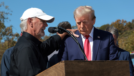 NC business owner says God 'ordained' prayer over Trump, used hurricane for good