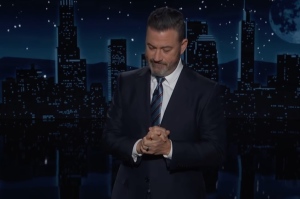 Late night comedy host Jimmy Kimmel cries while scolding Trump voters: 'Terrible night'