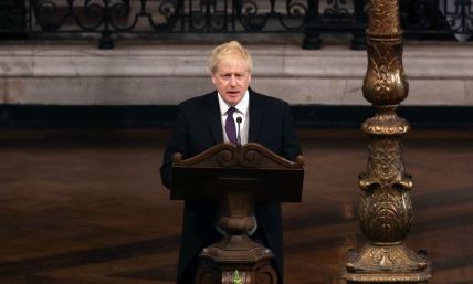 Boris Johnson takes swipe at church leaders, says spiritual void causing people to gorge themselves