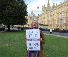 Christian woman convicted over sign offering to talk, deemed in violation of abortion clinic buffer zone law