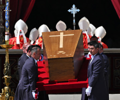 Islamic State claims pope’s burial is ‘marketing tool in theological war’ as it gains renewed strength