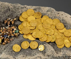 Archaeologists discover 'one of the largest hoards' of Byzantine-era coins found in Israel during Galilee dig