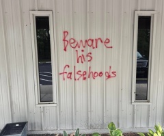 Church vandalized in brazen attack for hosting TPUSA event