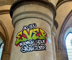 Canterbury Cathedral curator alleges 'personal abuse' from Christians over God-mocking graffiti