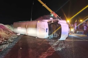 Dozens injured as bus carrying church group overturns in bid to avoid cliff