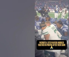 Patriots, Jets players pray together after Thursday Night Football matchup