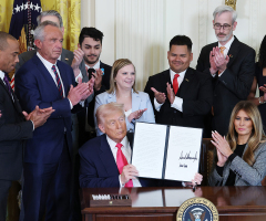 Trump signs executive order combating discrimination against faith-based foster care providers 